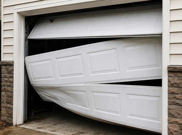 Garage door repair before installation