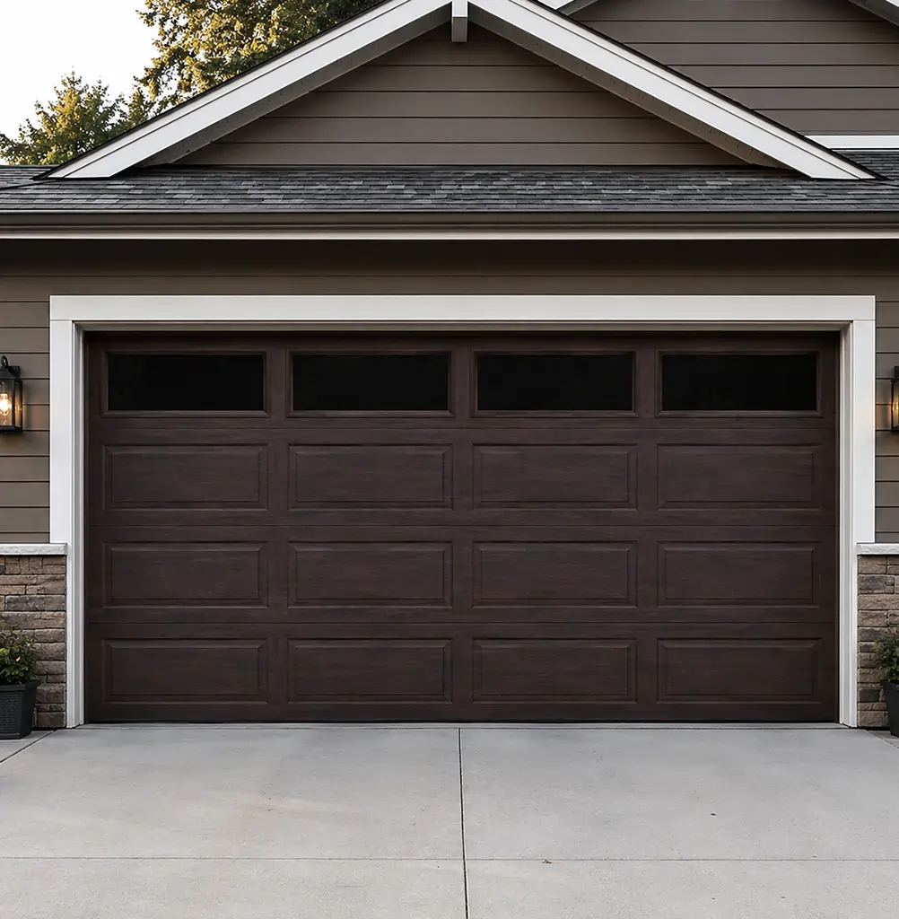 PProfessional checking garage door balance and alignment